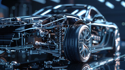 Fototapeta premium car service and repair or maintenance