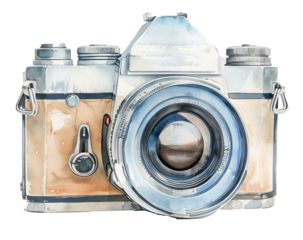 Vintage Camera with Artistic Flair