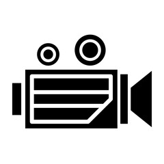 Camcorder glyph icon