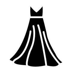 Wedding Dress glyph icon