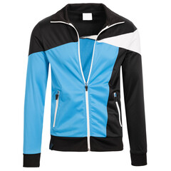 Stylish Blue and Black Sports Jacket. 