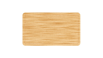 Rectangular wooden board for cutting food isolated background. Wooden cutting kitchen board isolated. Wooden cutting or serving board isolated background.