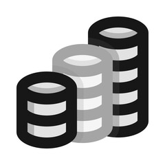 Coins Stack Flat Icon