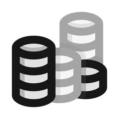 Coins Stack Flat Icon