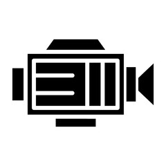Video Camera glyph icon