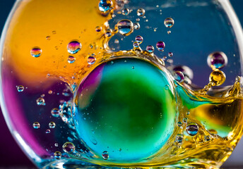 burbuja de colores - obrazy, fototapety, plakaty