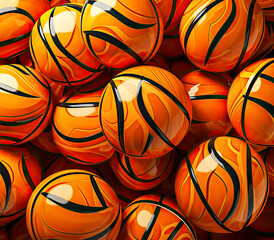Obraz premium Abstract Basketball Ball Pattern Background