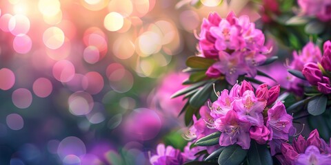 Fototapeta premium rhododendron flowering time
