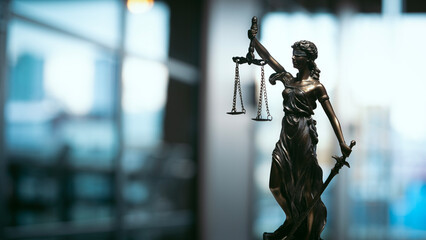 Legal and law concept with lady justice