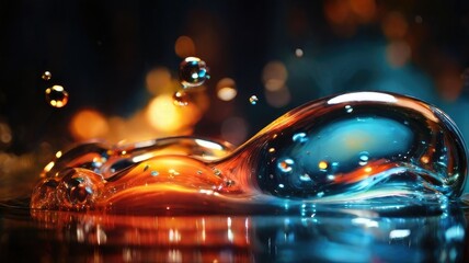 water bubble background splash 