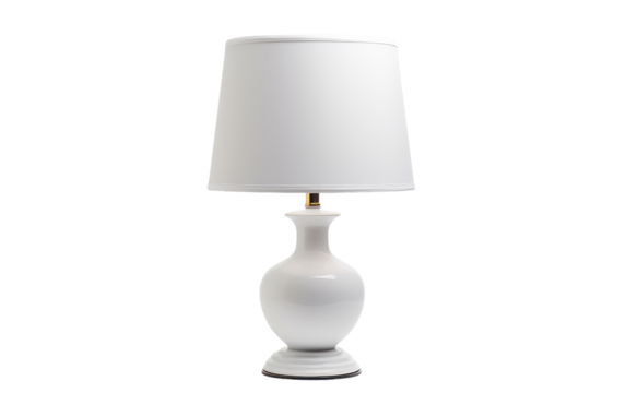 Modern Desk Lamp Isolated on Transparent Background