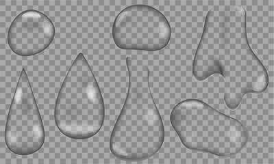 translucent liquid bubble shape refraction