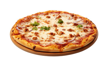 Pepperoni Pizza Isolated on Transparent Background