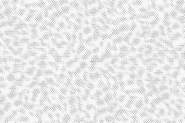 Halftone vector background. Monochrome halftone pattern. Abstract geometric dots background. Pop Art comic gradient black white texture. Design for presentation banner, poster, flyer, business card.