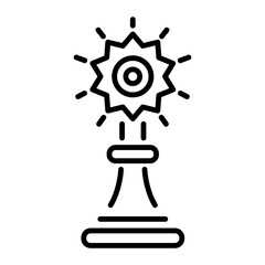 Get this linear icon of eucharist 