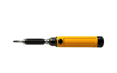 Flat Head Screwdriver Isolated on Transparent Background