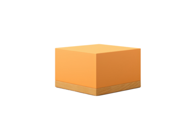 Lightweight Foam Yoga Block Isolated on Transparent Background