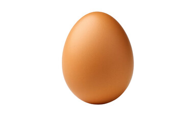Brown Egg Isolated on Transparent Background