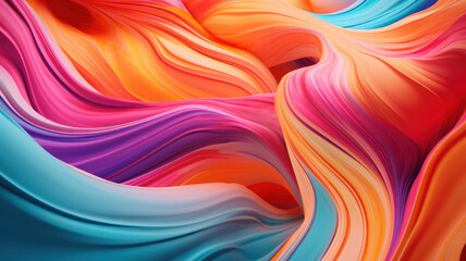 A Mesmerizing 3D Abstract Multicolor Visualization