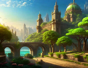 중세 판타지 도시