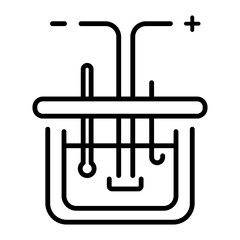 Calorimeter icon designed in line style 