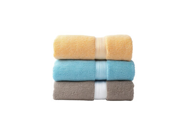 Luxury Towel Set Isolated on Transparent Background