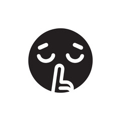 Silent emoji icon 