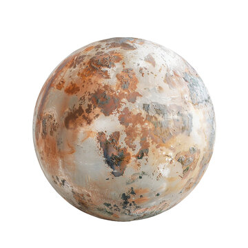 planet moon - vector cartoon illustration isolated on white background 3d render Generative AI