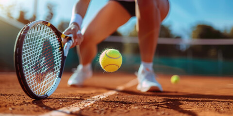 woman playing tennis. ai generated