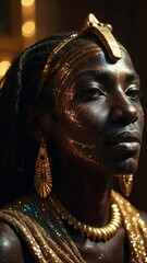 Obraz premium ancient Egyptian black king