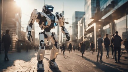 Obraz premium Generative AI. decentralized ledger, cryptographic, distribution network, immutable database, transaction data. AI helping humans everywhere. NFT, science fiction, bots, future technology