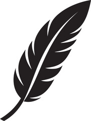 Vector Feather Emblem Contemporary Logo Design Elegant Feather Icon Minimalistic Logo Graphics