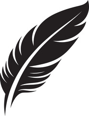Minimalist Feather Symbol Vector Artistry Explored Vector Feather Emblem Crafting Minimalist Logo Legacy