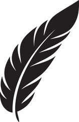 Vector Feather Emblem Crafting Minimalist Logo Legacy Elegant Feather Icon Symbolic Vector Logo Charm