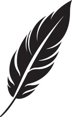 Sleek Feather Symbol Iconic Vector Logo Innovation Vector Feather Logo Graphic Design Minimalism Elevated