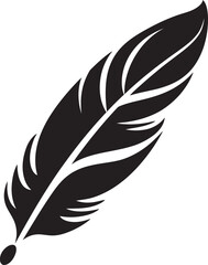 Obraz premium Minimalist Vector Feather Crafting Iconic Logo Symbols Feather Symbol Graphic Vector Logo Design Elegance