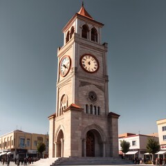 Fototapeta na wymiar historical clock tower 