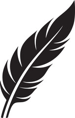 Minimalist Feather Graphic Vector Logo Mastery Demonstrated Feather Silhouette Vector Symbolizing Minimalist Logo Excellence