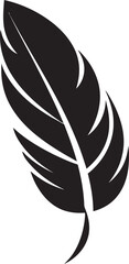 Elegant Feather Icon Streamlined Logo Concept Minimalist Feather Emblem Contemporary Logo Graphics