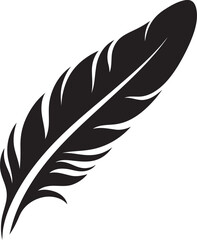 Fototapeta premium Minimalist Feather Emblem Contemporary Logo Concept Vector Feather Icon Streamlined Logo Inspiration