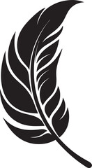 Ethereal Plumage Vector Feather Minimalist Emblem Tranquil Flight Minimalist Feather Vector Logo