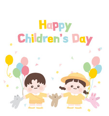 Obraz na płótnie Canvas 어린이날 happy children's day