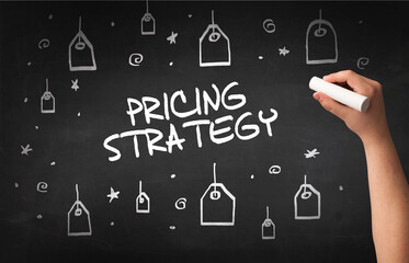 Hand drawing online shopping concept