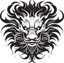 Cultural Serpent Prosperity Vector Icon for Chinese New Year Imperial Lunar Legacy Chinese New Year Vector Graphics