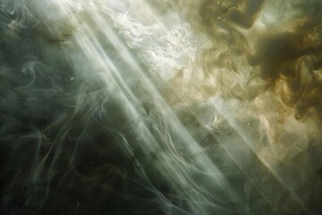 Ethereal portrayal of divine mist, enveloping the universe in a veil of mystery and spiritual wonder