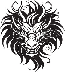 Golden Lunar Dragon Vector Icon for Chinese New Year Celebration Cultural Serpent Heritage Chinese New Year Vector Graphics