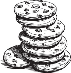 Sweet Symphony Vector Graphics of Harmonious Cookies Cookie Wonderland Vector Logo Featuring Whimsical Treats