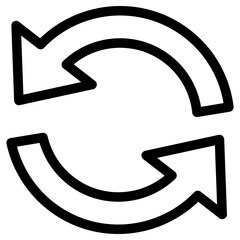 refresh icon, simple vector design