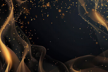 Background texture background is gold with black. AI generated