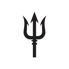 Iconic Trident Silhouette Extravaganza - A Tribute to the Power and Majesty of Mythic Weaponry with Trident Illustration - Minimallest Trident Vector
